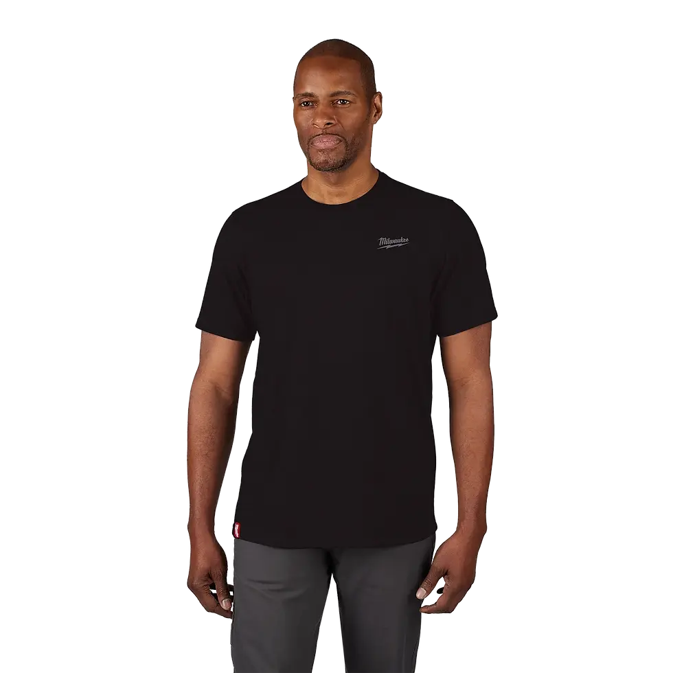 Thumbnail: Milwaukee Men's Large Black Cotton/Polyester Short-Sleeve Hybrid Work T-Shirt