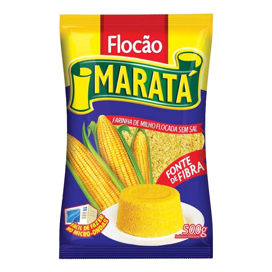Farinha De Milho Flocão - 500g