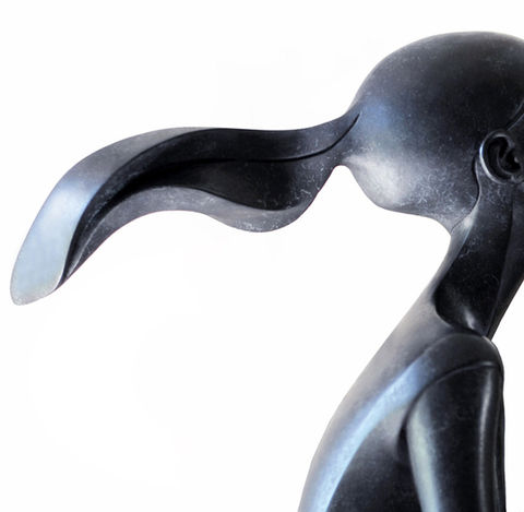 Elle M l’heure bleue : Sculpture bronze de Françoise FRANCQ (Détail)