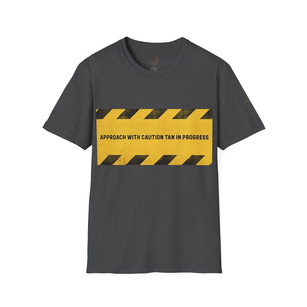 Thumbnail: Caution Tan In Progress T-Shirt,