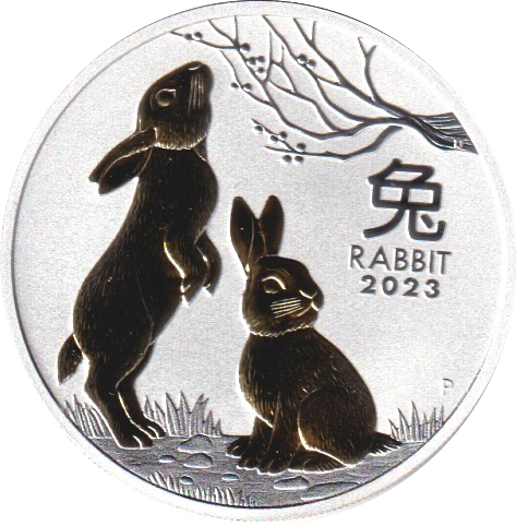 Miniatura: Australien Trio-Set 3x 1 Dollar 2023 Lunar III Jahr des Hasen