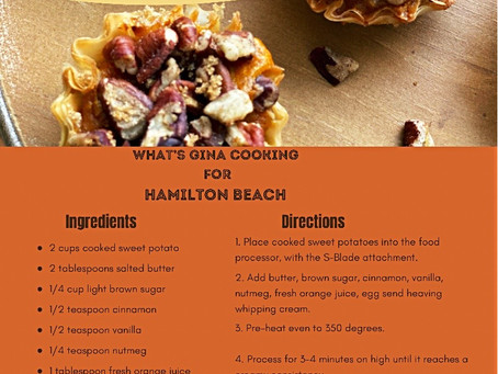 Pecan Sweet Potato Tartlets