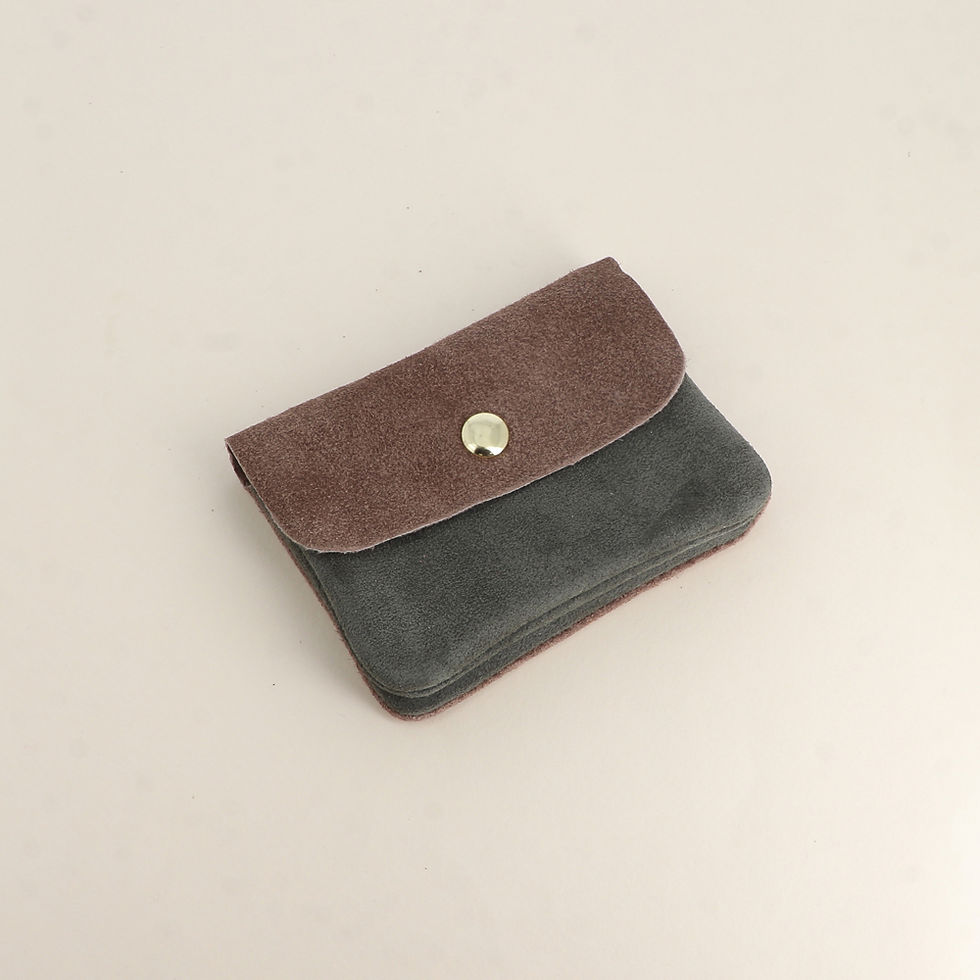 POCHETTE BABYLONE - CUIR DE DAIM, MADE IN ITALY