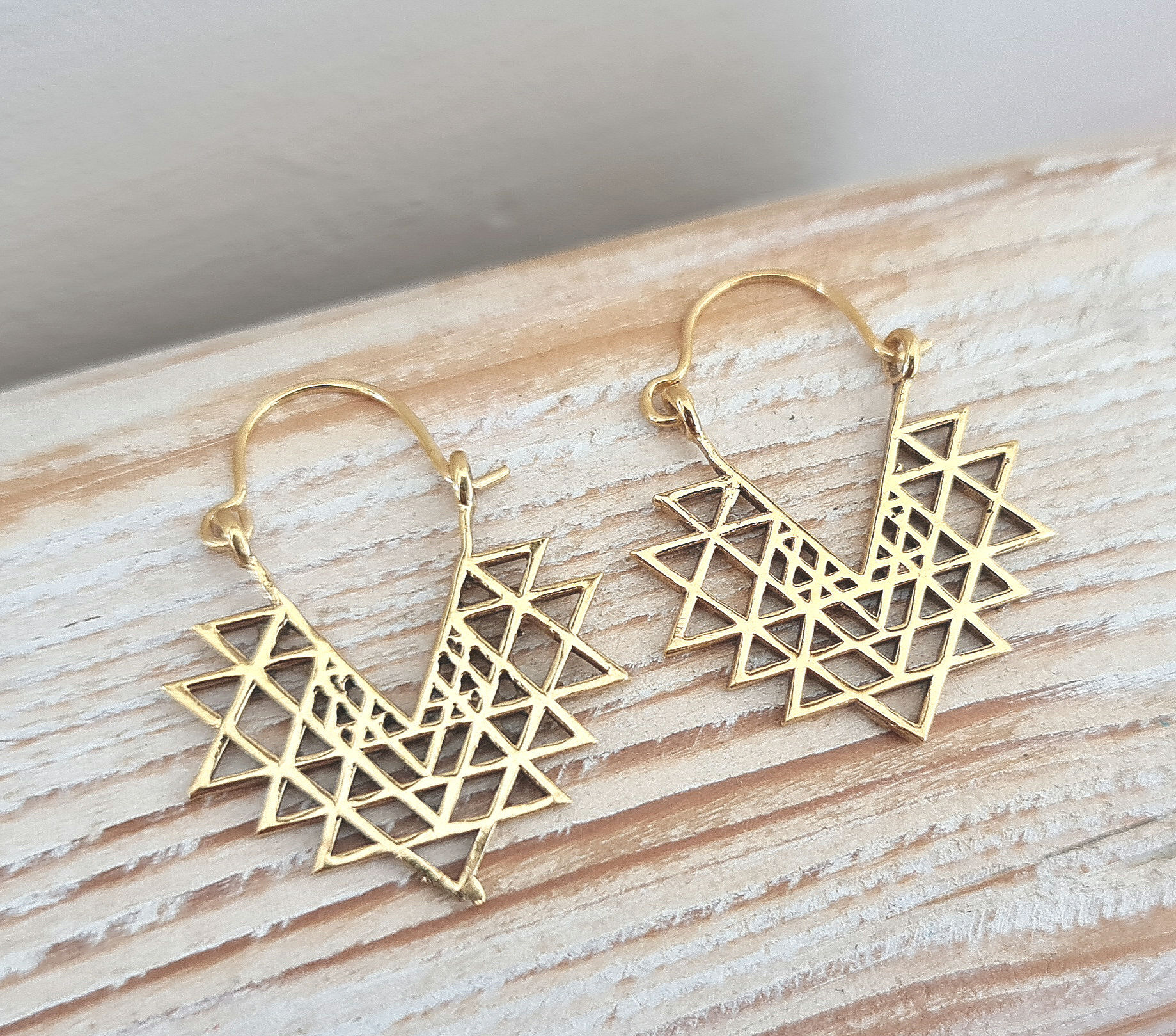 Pendientes Oro Geométricos