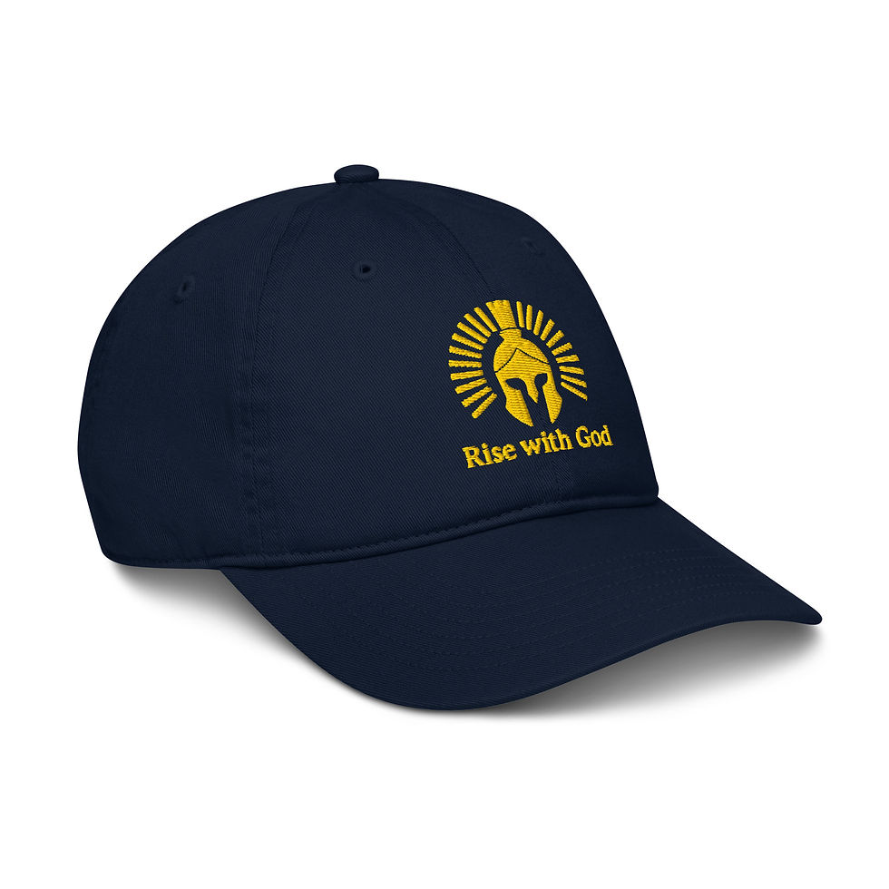 Thumbnail: Rise with God (Embroidered) - Organic Hat