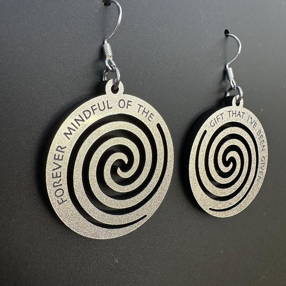 Thumbnail: Billy Strings "Highway Hypnosis" Earrings Silver