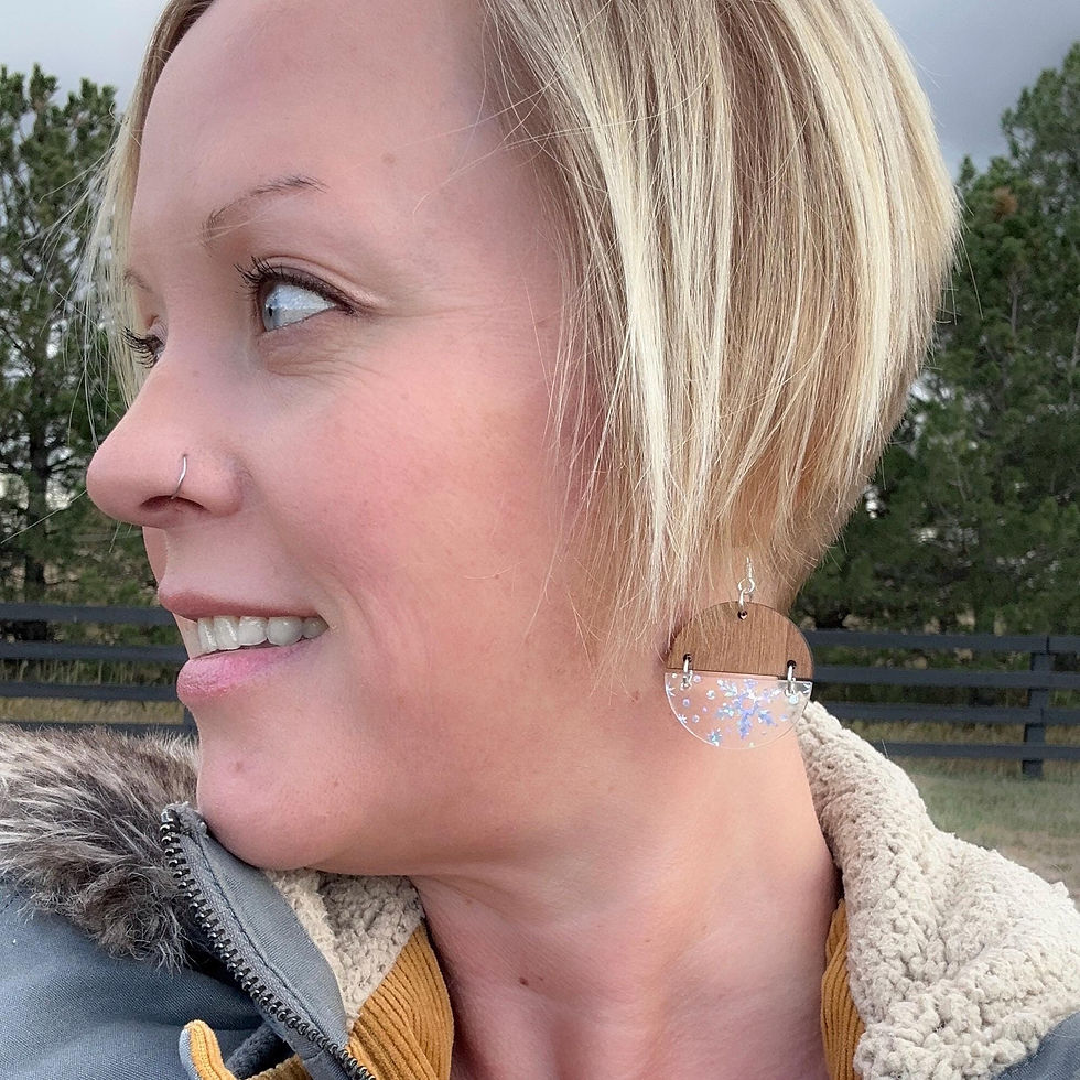 Thumbnail: Simple Sparkle Snowflake Earrings