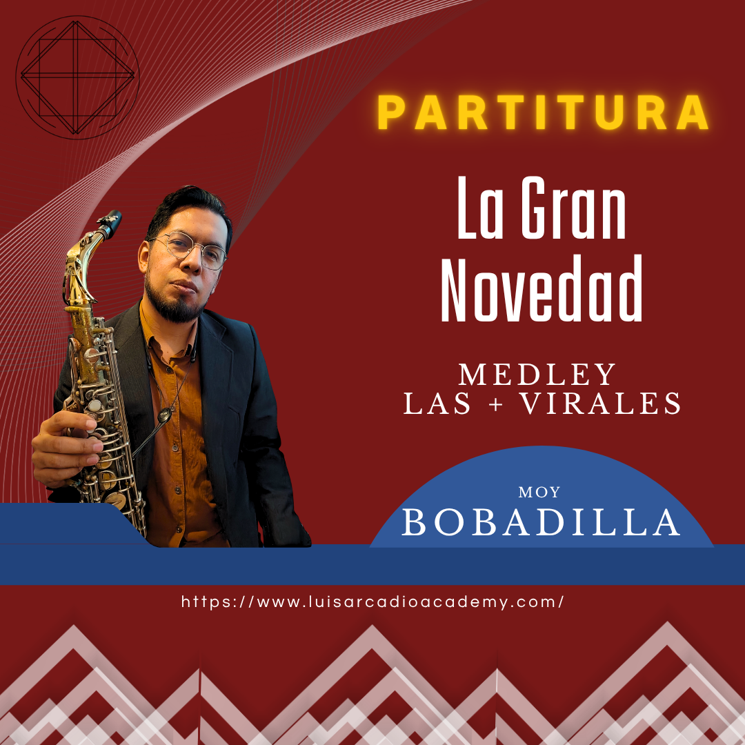 Partitura de norteño sax La gran novedad medley las + virales moy bobadilla. Partitura para saxofón de norteño