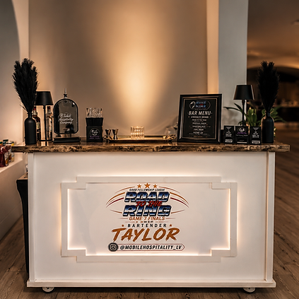 Our premium wooden mobile bar