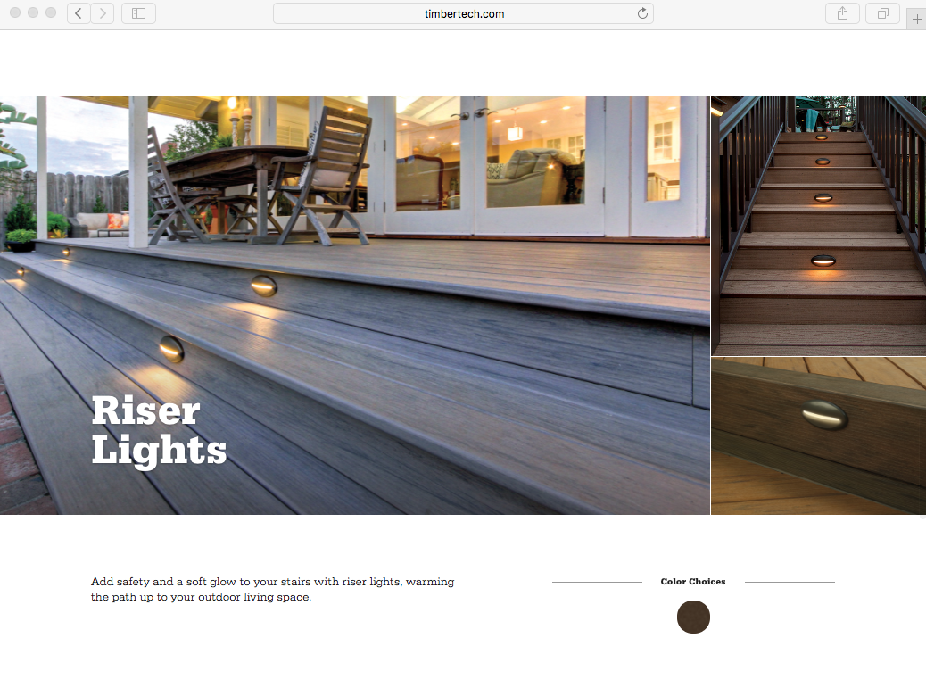 TIMBERTECH RISER LIGHTS