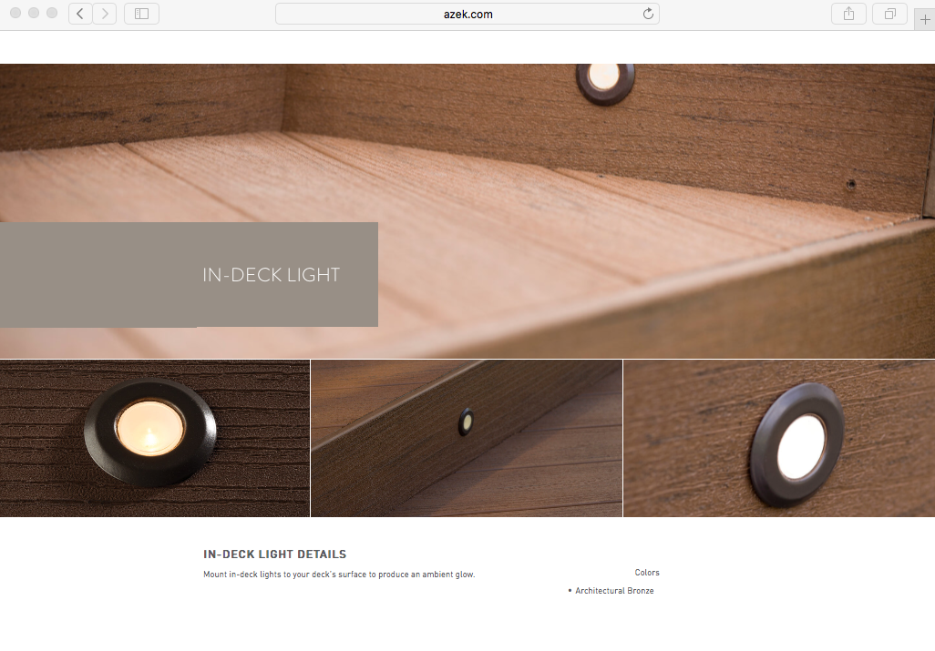 AZEK IN-DECK LIGHT