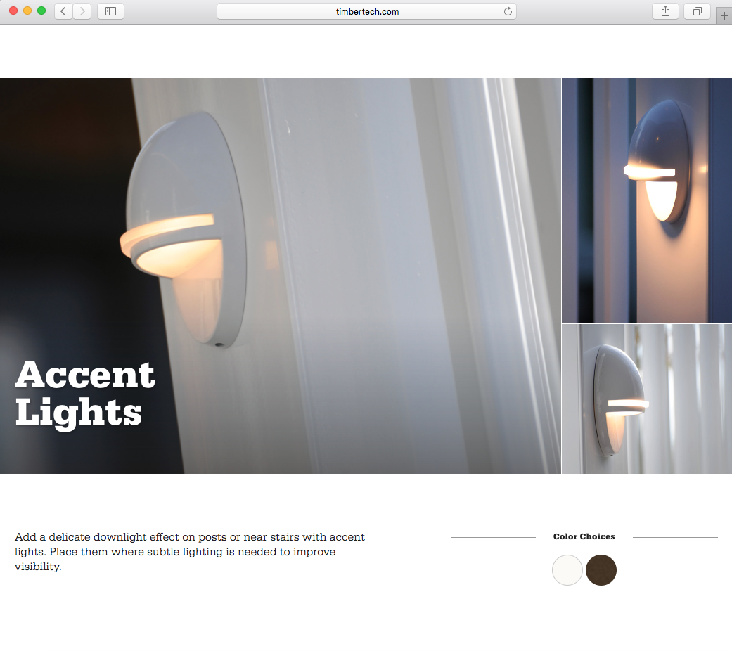 TIMBERTECH ACCENT LIGHTS