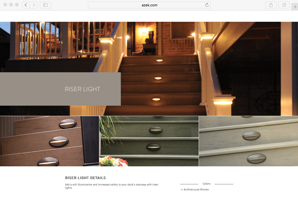 AZEK RISER LIGHT