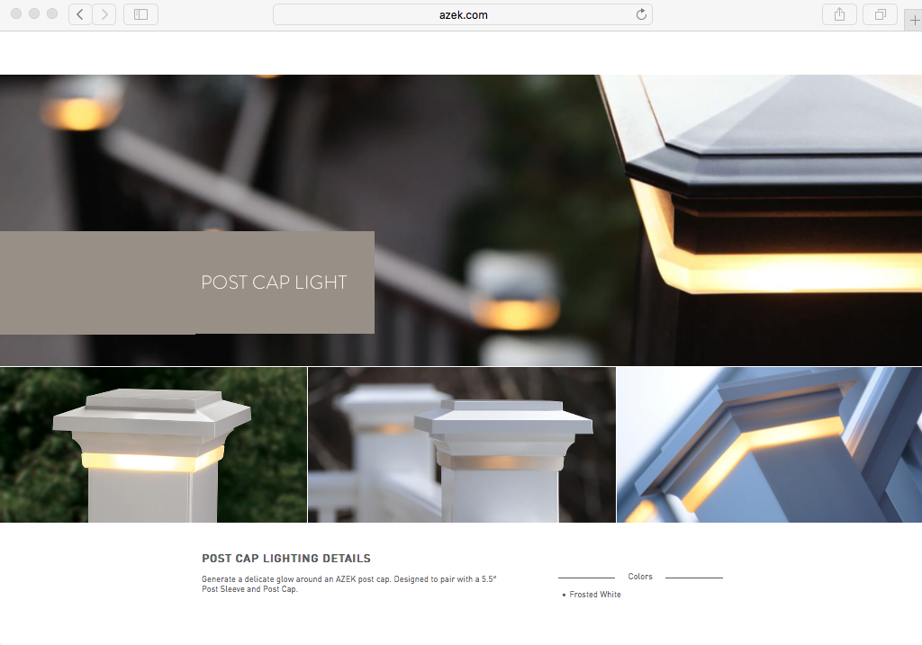 AZEK POST CAP LIGHT