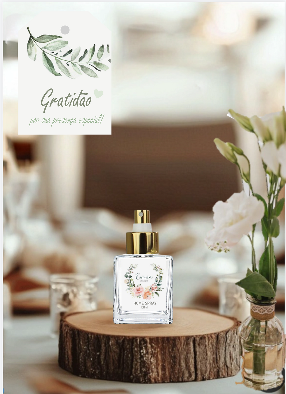 Miniatura: Home Spray Cube Personalizado 100ml LEAF
