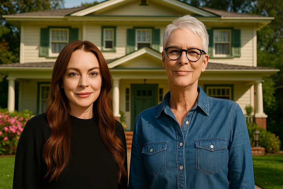 Lindsay Lohan and Jamie Lee Curtis in Freakier Friday 2025 LA filming locations