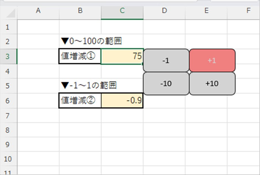 クリックした瞬間の様子