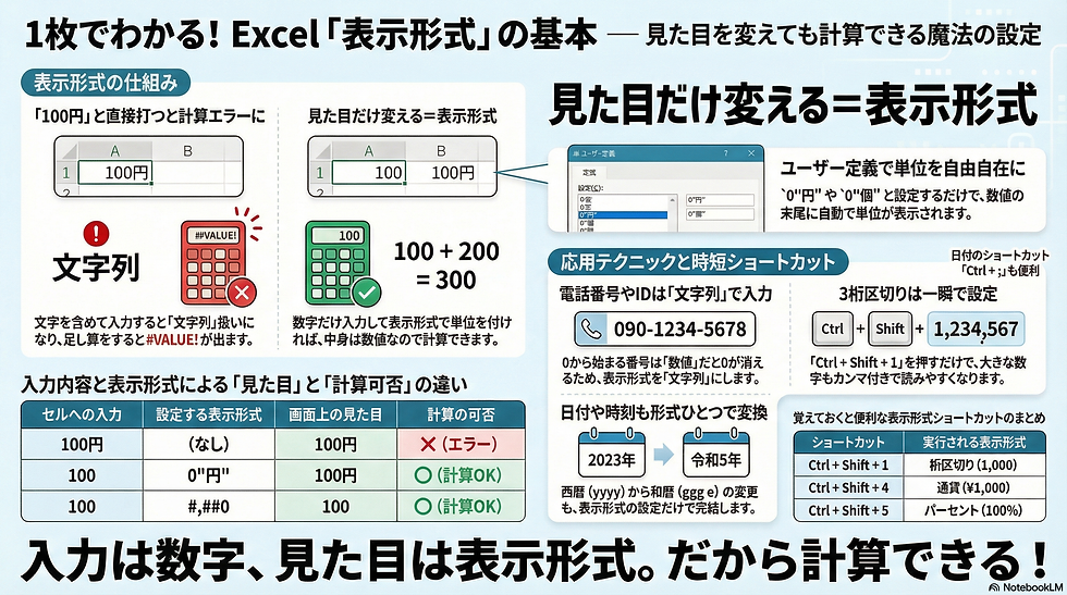今治Excel教室｜第7回 セルの表示形式