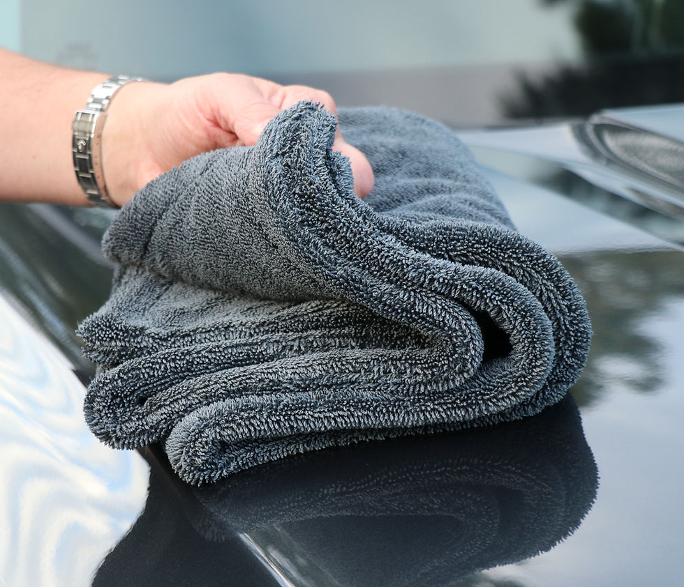 Thumbnail: Golden Shine Double Twist Microfiber Drying Towel 20" X30"