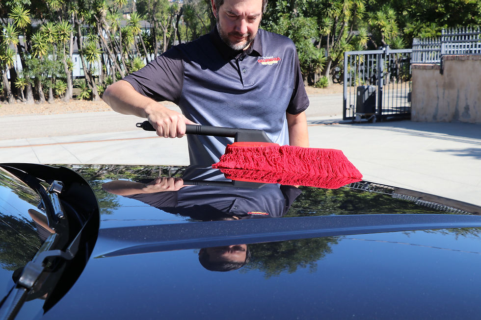 Thumbnail: Classic California Car Duster Combo with Black Handle 86445