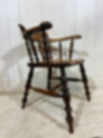 Victorian captains chair hand crafted, elm and birch, hand carved, desk chair, homes and décor, interiors