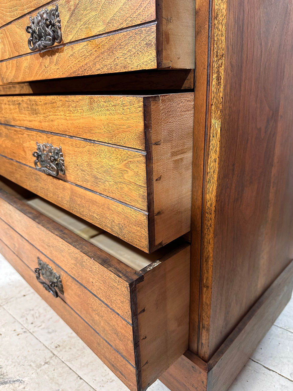 Thumbnail: Edwardian Chest Of Drawers -Hand Crafted Antique