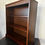 Thumbnail: Art Deco bookcase, solid oak, aged patina, beautiful wood grain, varnished, graduated book storage