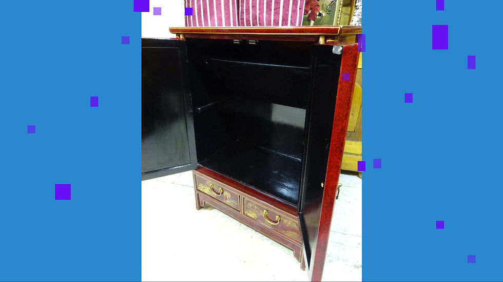 Thumbnail: Retro Lacquered Chinese Cabinet