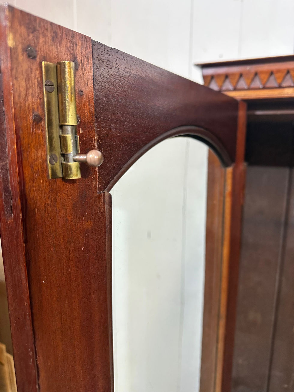 Thumbnail: Victorian adjustable glass fronted solid mahogany bookcase, storage, compact, display cabinet, interiors, fine antiques