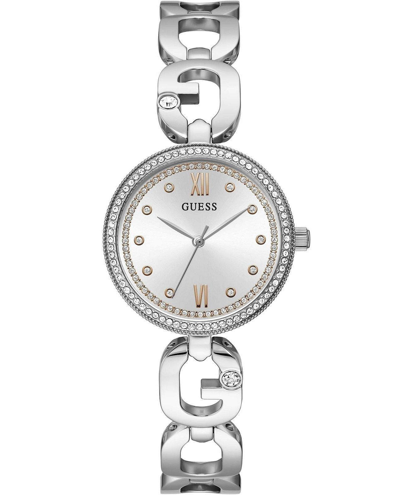 Guess Silver Empower, Analog Ladies Watch