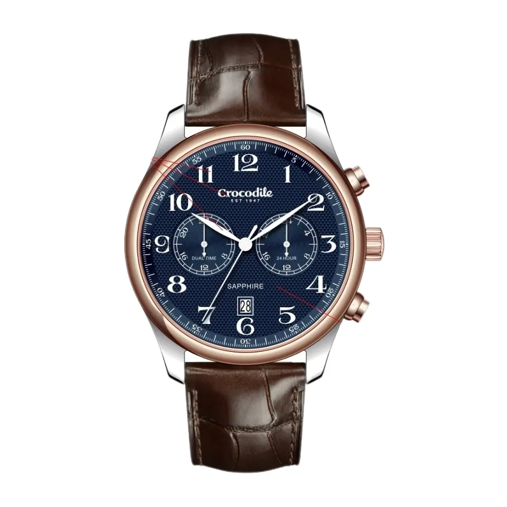 Crocodile Dual-Timer Men's Watch