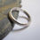 Thumbnail: simple handmade wedding ring sterling silver