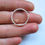 Thumbnail: Women's hammered silver wedding ring