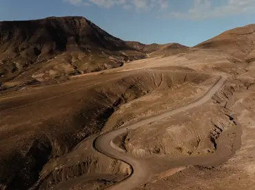 Gravelbike Straßen im Hinterland von Fuerteventura