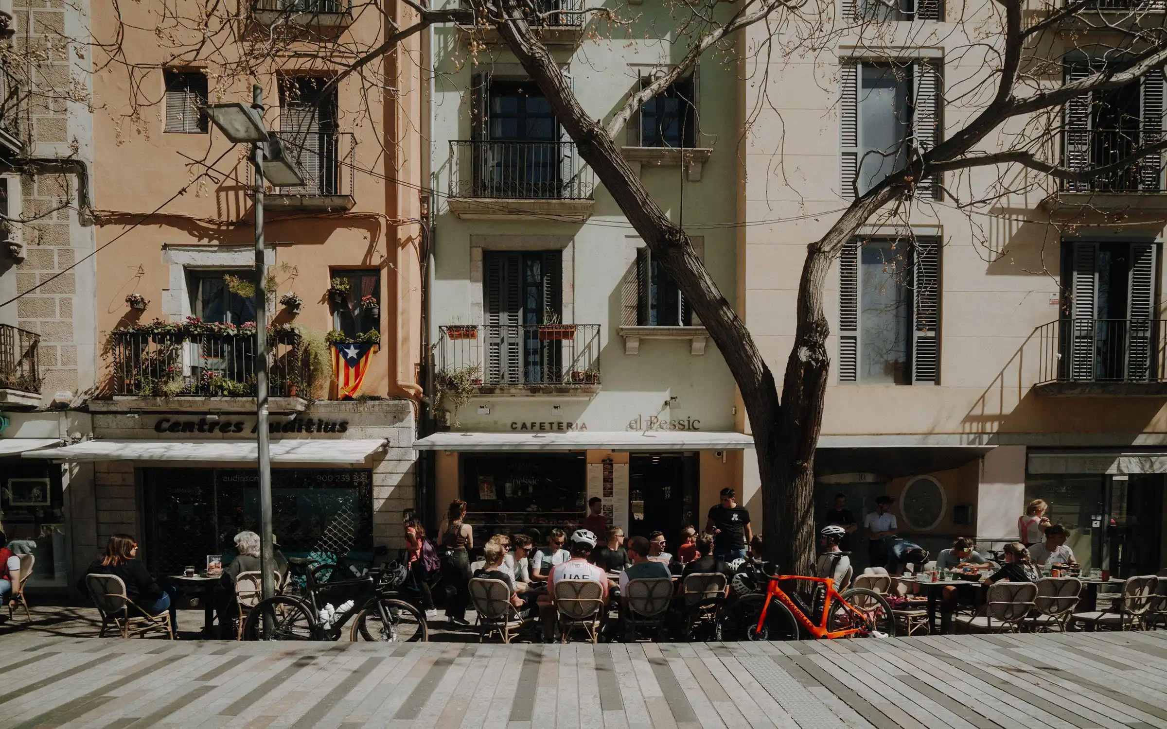 Rennrad Coffee Break im Rennradurlaub in Girona