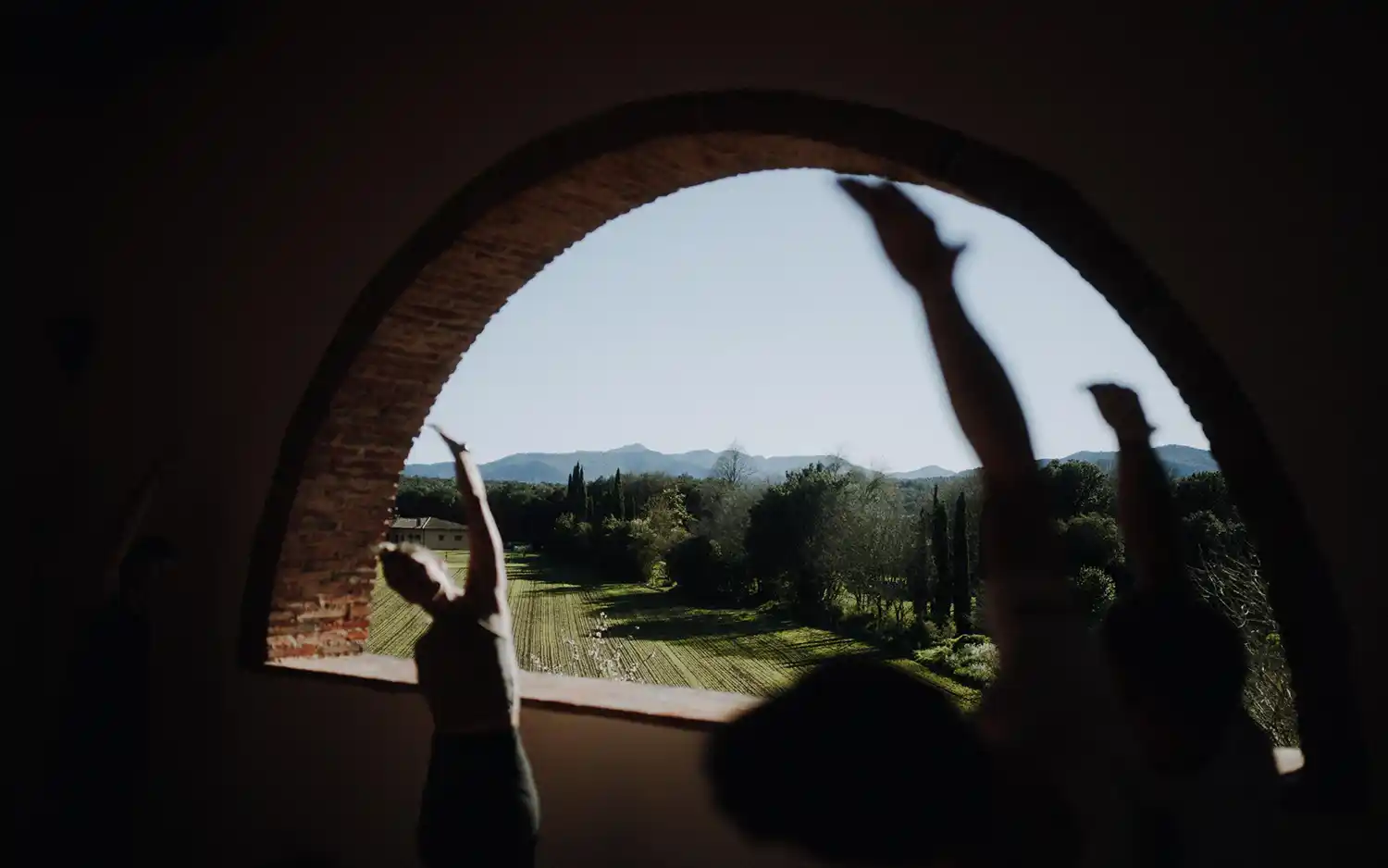 Yoga am Morgen im Rennrad Trainingcamp in Girona