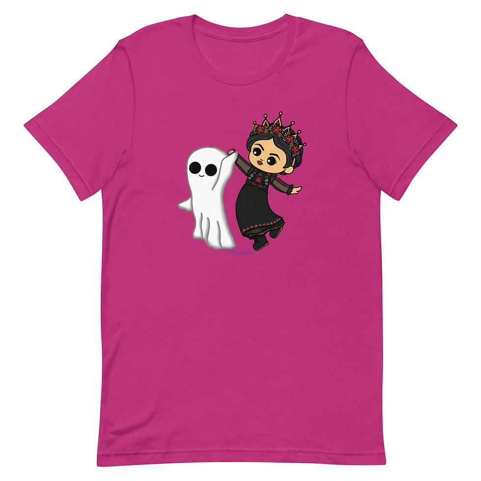 Thumbnail: La Brujita & Ghosty Frolic Unisex t-shirt