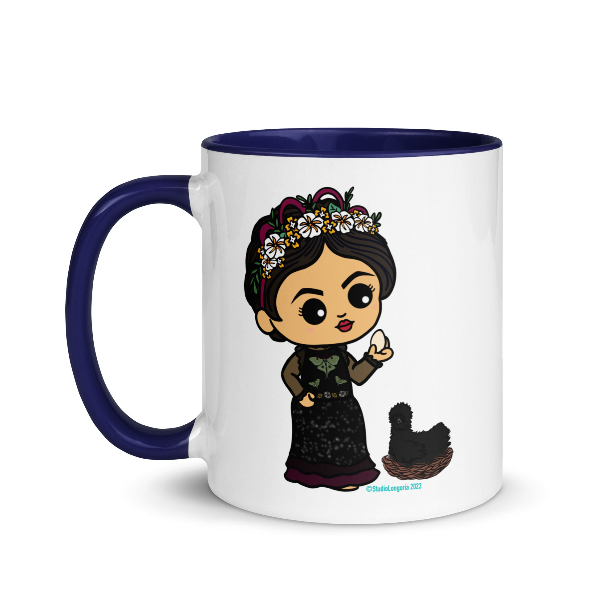 La Brujita Egg Mug with Color Inside