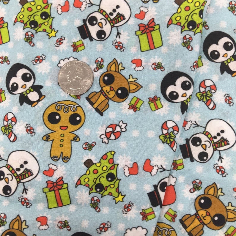 Thumbnail: Kawaii Christmas Fabric