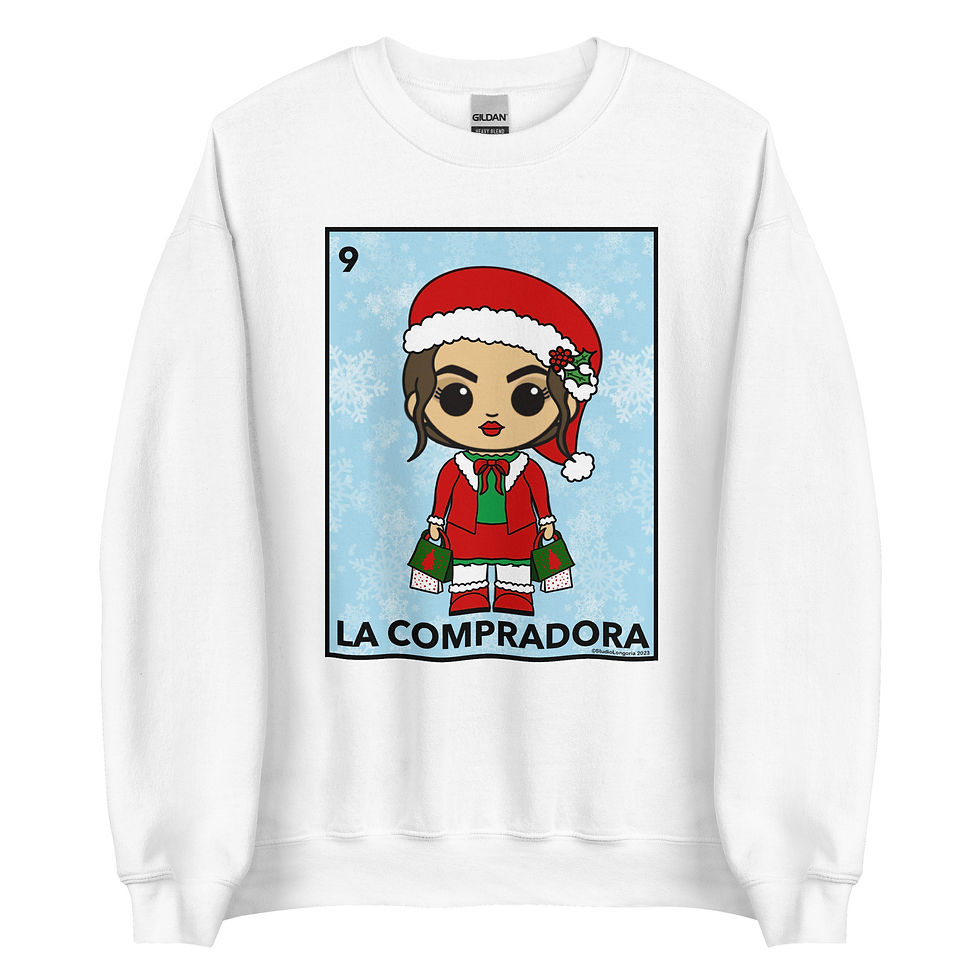 Thumbnail: Christmas La Compradora Unisex Sweatshirt