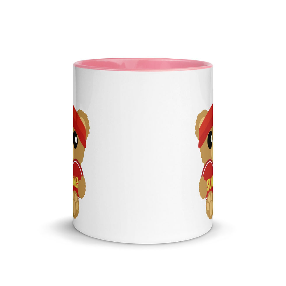 Thumbnail: Sweetheart Bear Sunshine Mug with Color Inside