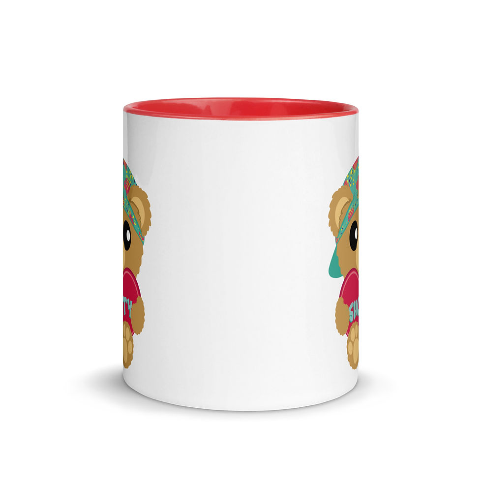 Thumbnail: Sweetheart Bear Shorty Mug with Color Inside