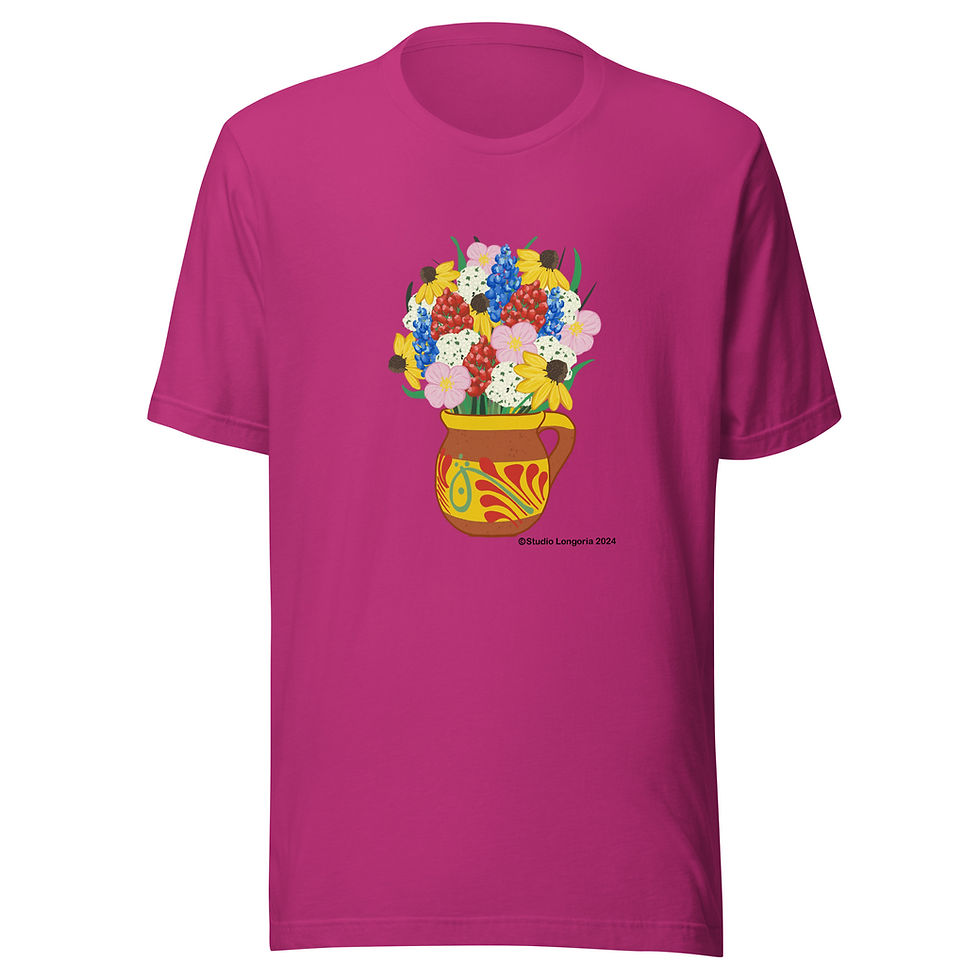 Thumbnail: Jarrito full of Texas Wildflowers Unisex t-shirt