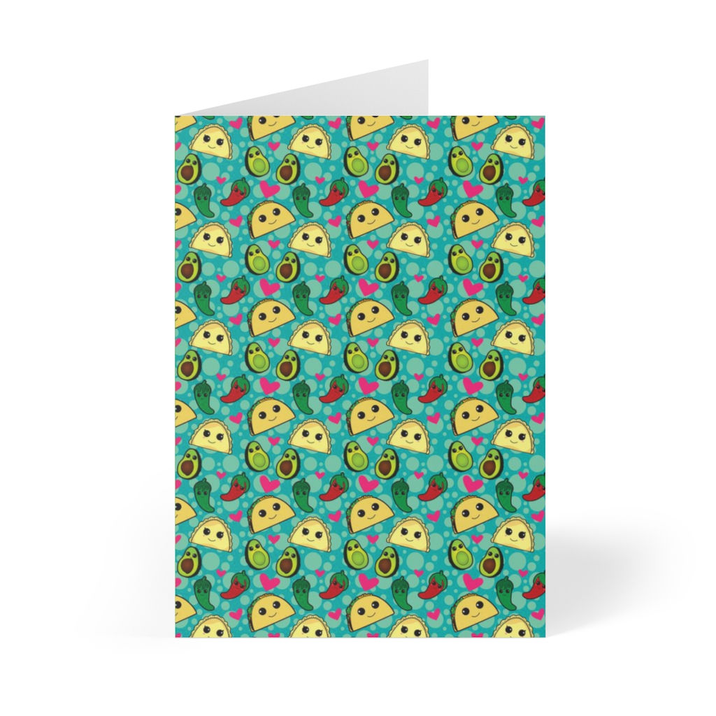 Taco Party Greeting Cards (8 pcs)