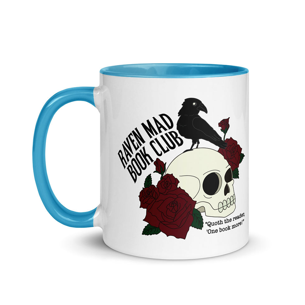Thumbnail: Raven Mad Book Club Mug with Color Inside