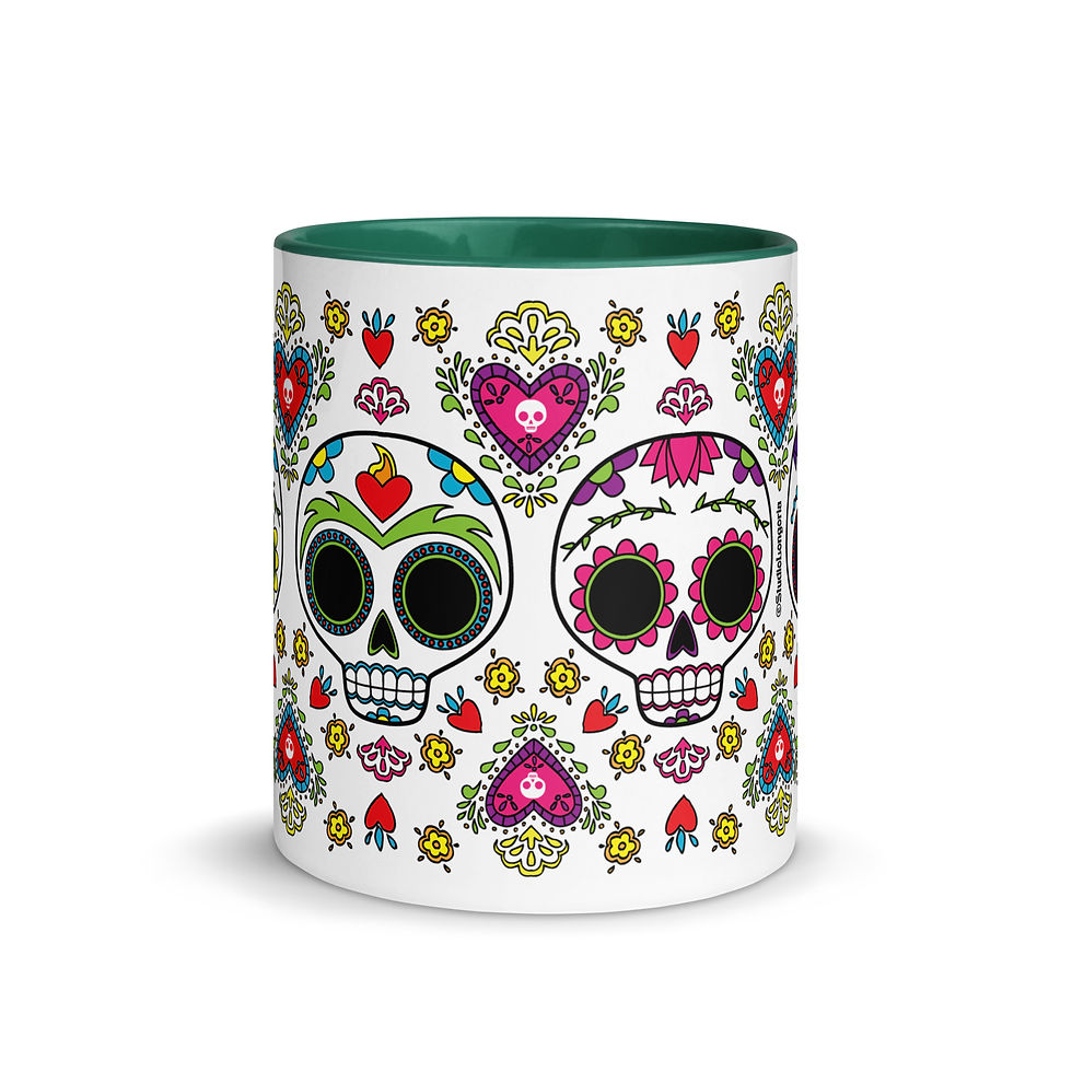 Thumbnail: Calaveras Mug with Color Inside
