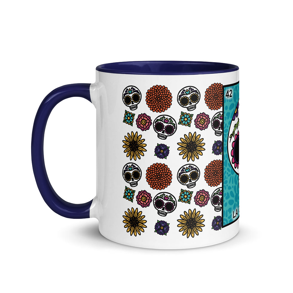 Thumbnail: La Calavera Mug with Color Inside