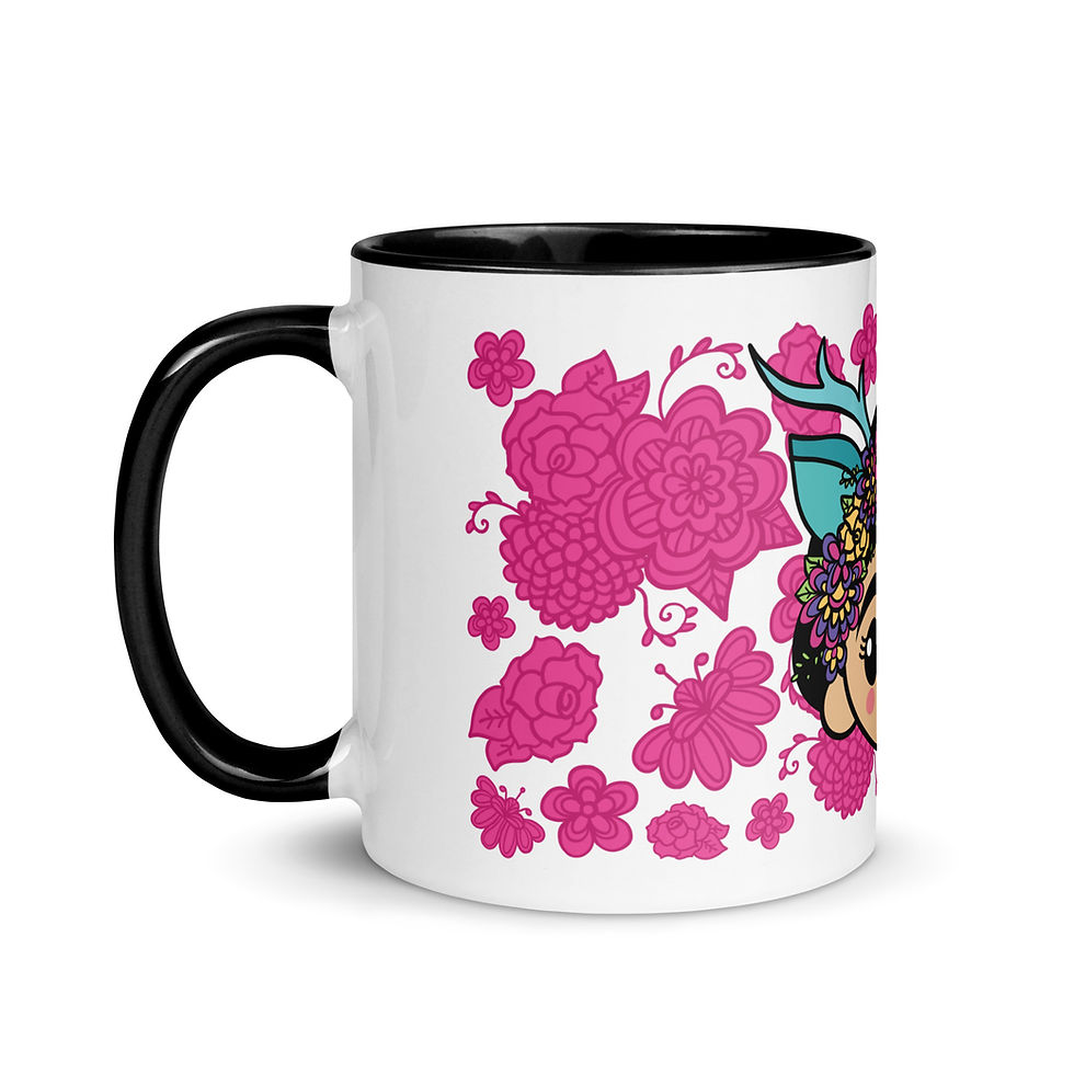 Thumbnail: Frida Azul Mug with Color Inside