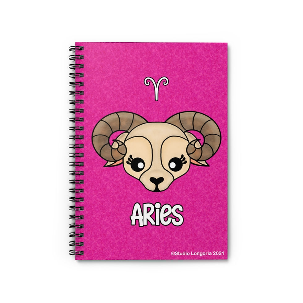 Thumbnail: Aries Spiral Notebook - Ruled Line