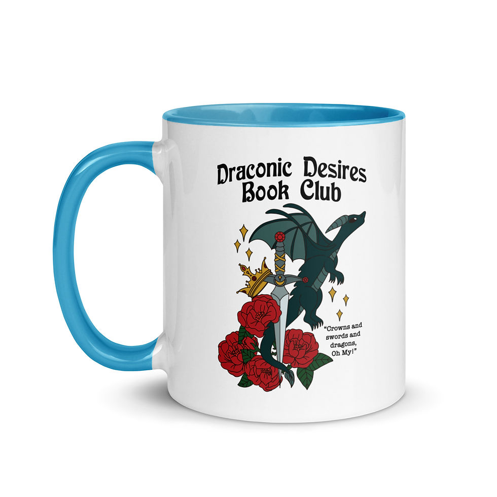 Thumbnail: Dragonic Desires Book Club Mug with Color Inside